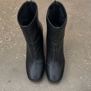 Steve Madden Sleek Black Heeled Boots